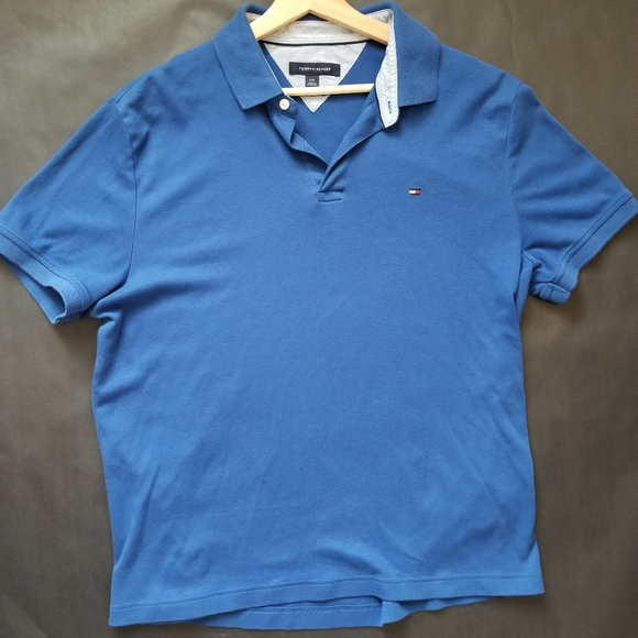 Blue Tommy Hilfiger Polo - Picture 2 of 3